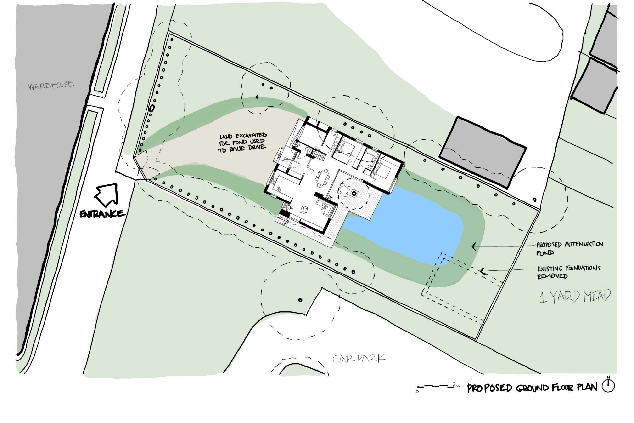 Land adjoining 1 Yard Mead, Egham, TW20 0AB