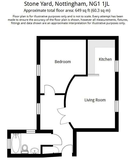 Apartment 10 Stone Yard, 12 Plumptre Street, Nottingham, NG1 1JL