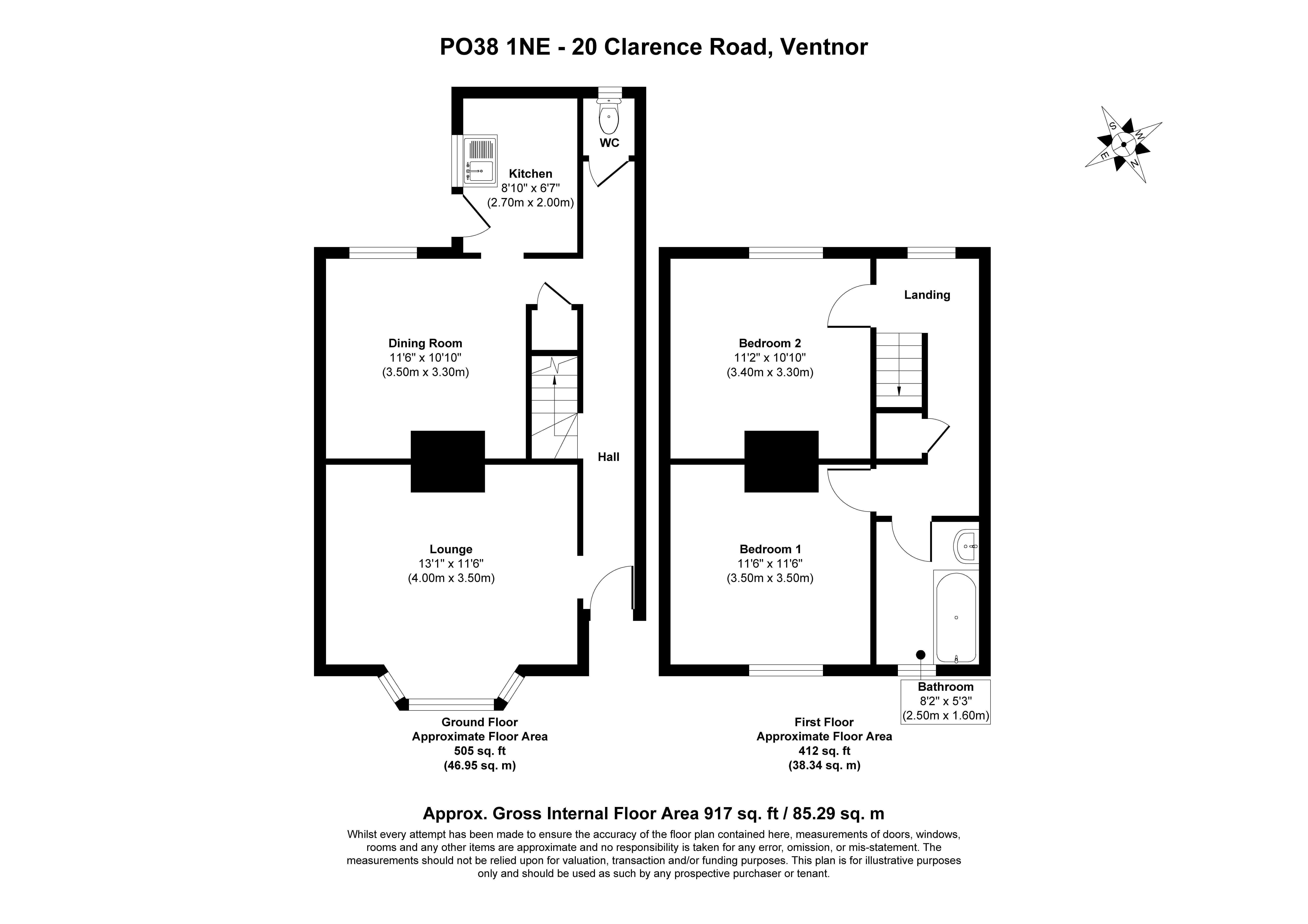20 Clarence Road, Ventnor, Isle Of Wight, PO38 1NE