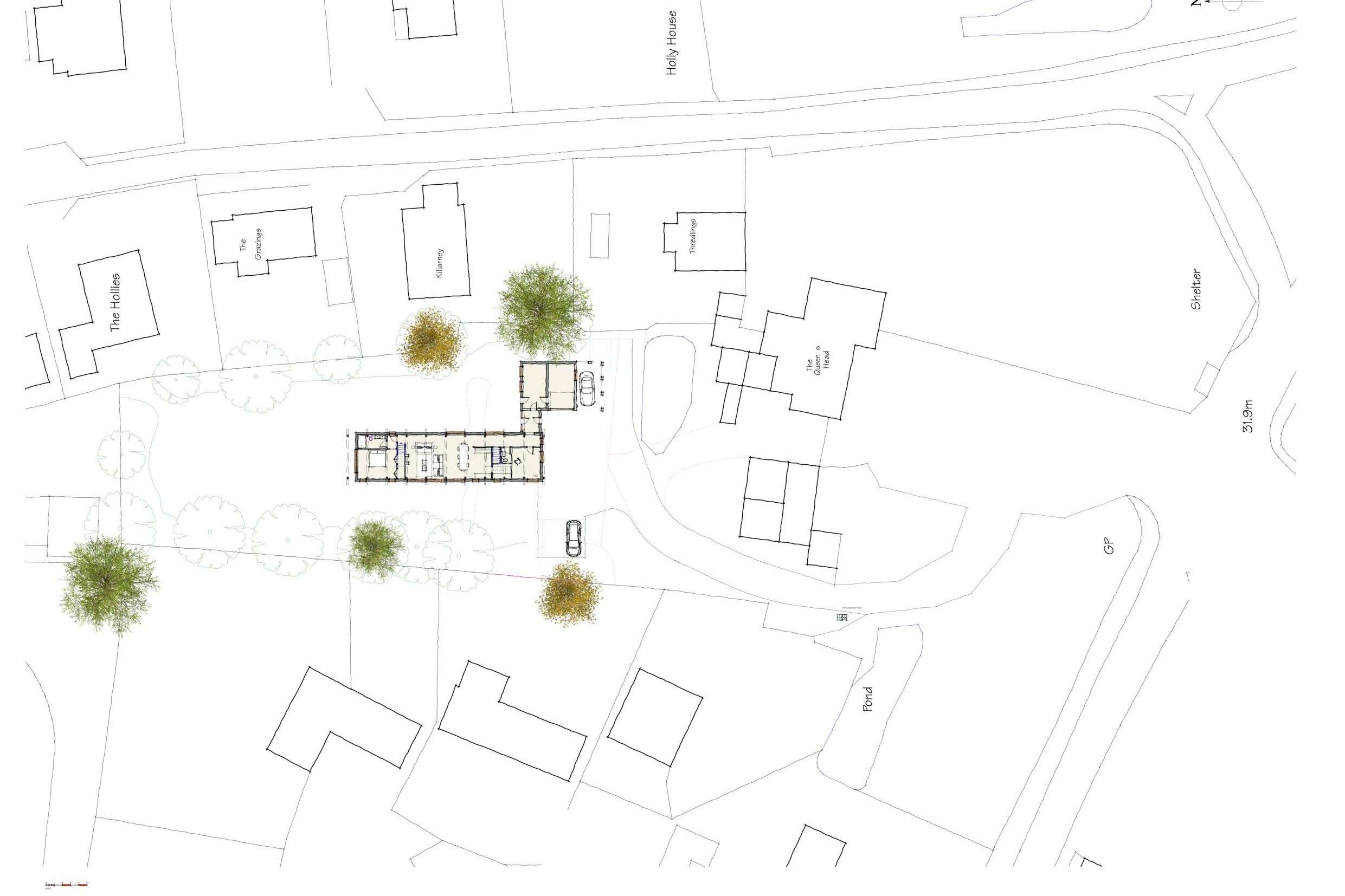 Development land to the rear of The Queen, Brandeston, Suffolk IP13 7AD