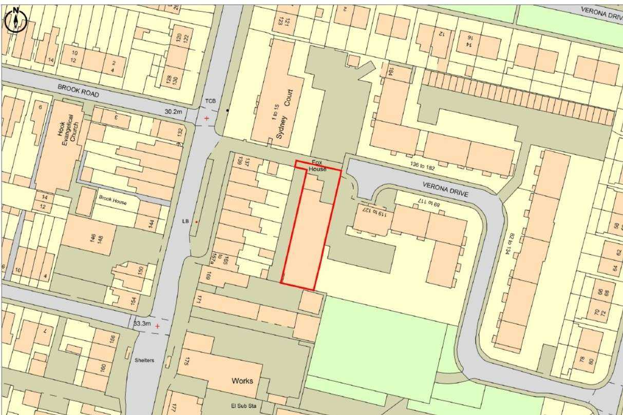 Kt6 Postcode Land rear of 137 - 167 Hook Road, Surbiton, KT6 5AR