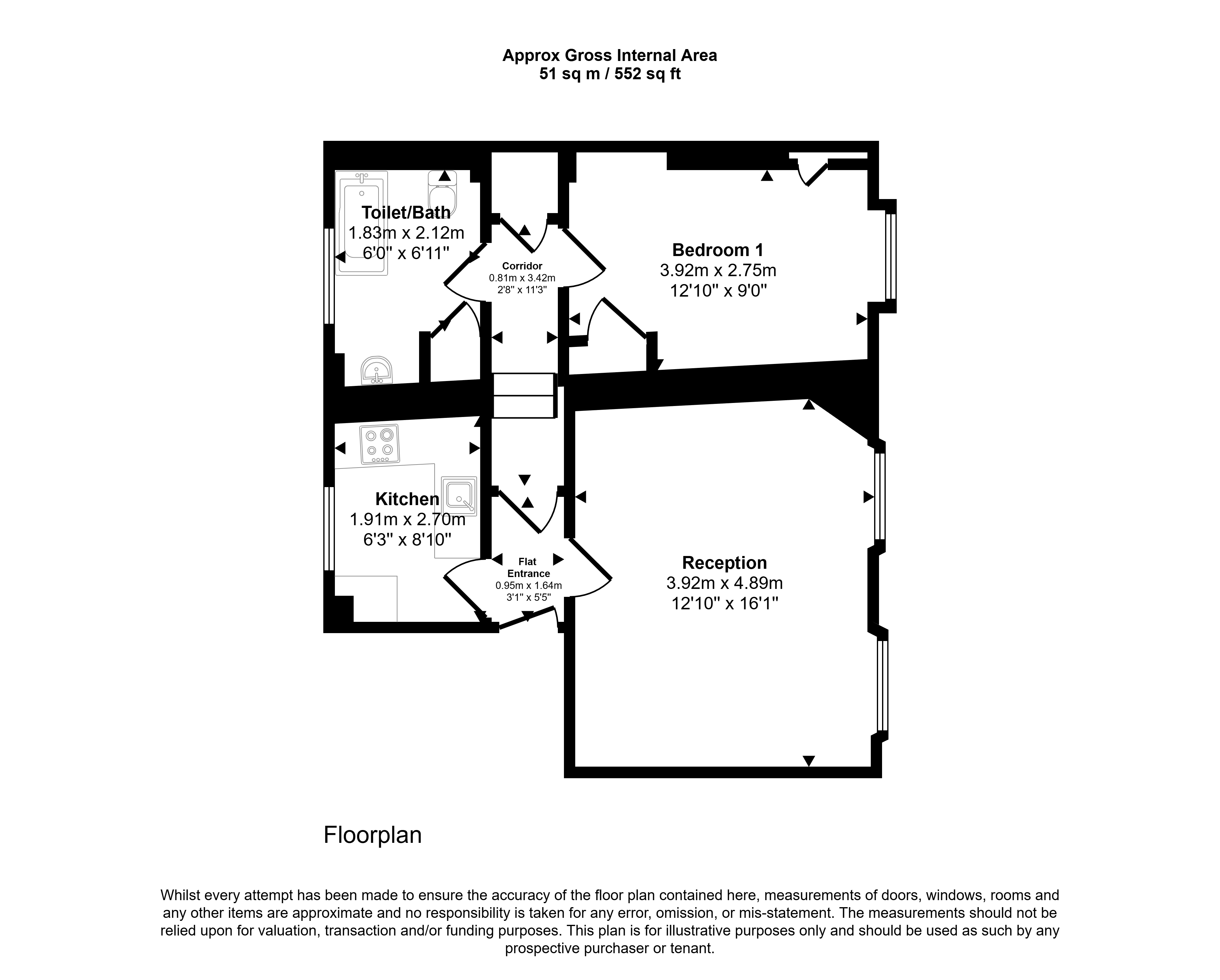 Flat 1, 7A Caledonian Road, Islington, London N1 9DX