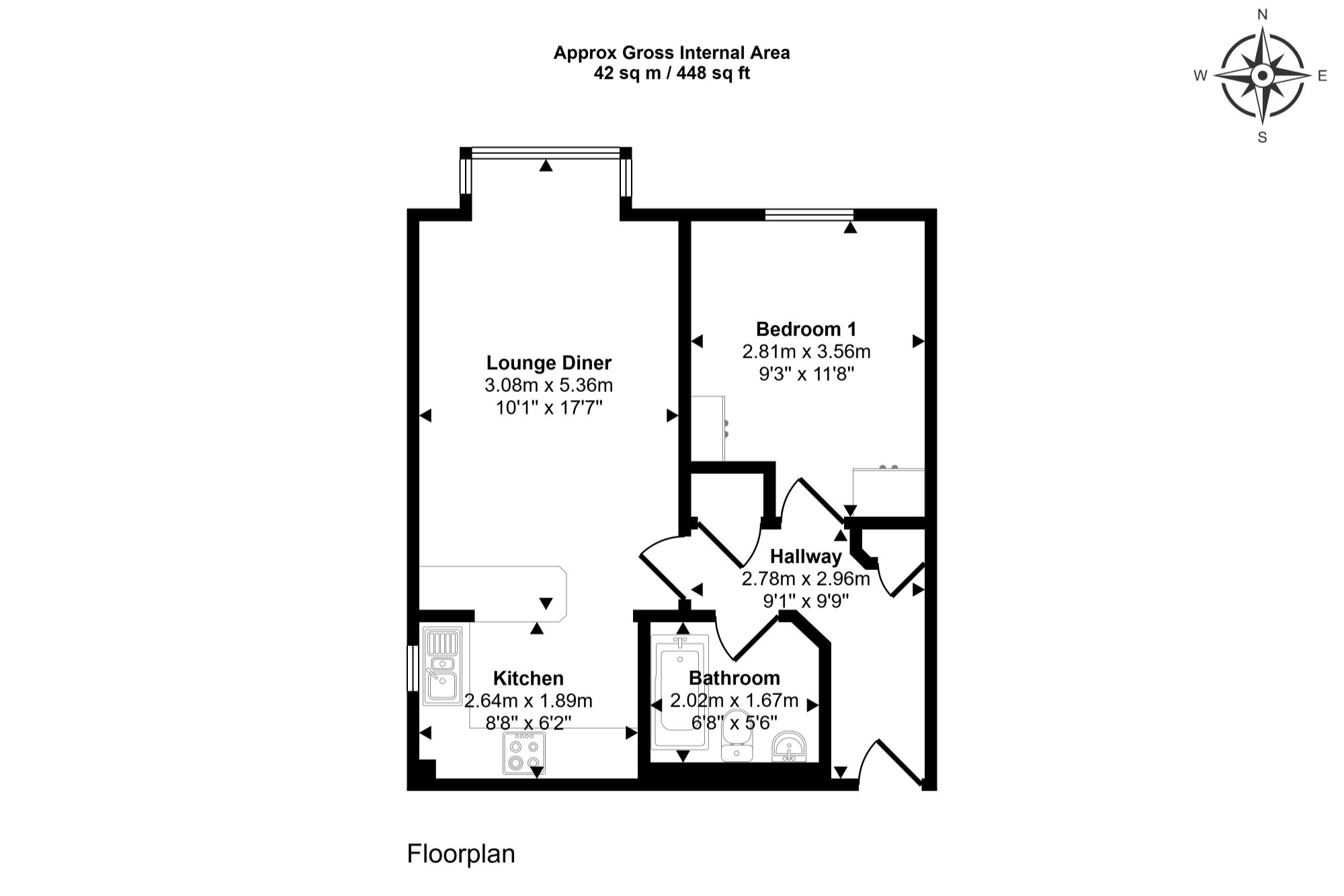 Flat 4 St Andrew’s Court, 49 Dukes Ave, New Malden, Surrey KT3 4JF
