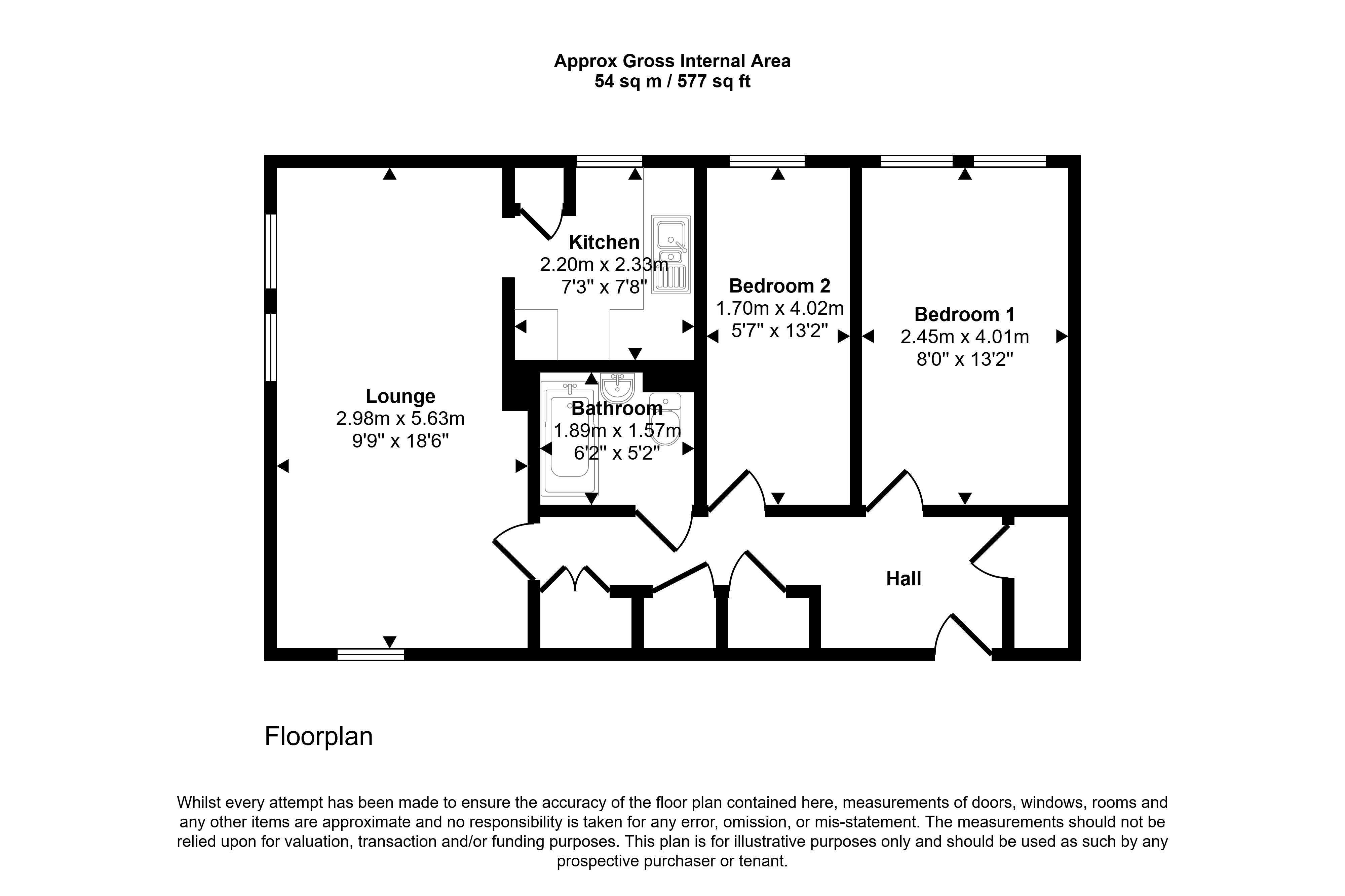 Flat 52 Kimberley, Bracknell, G12 7ZB