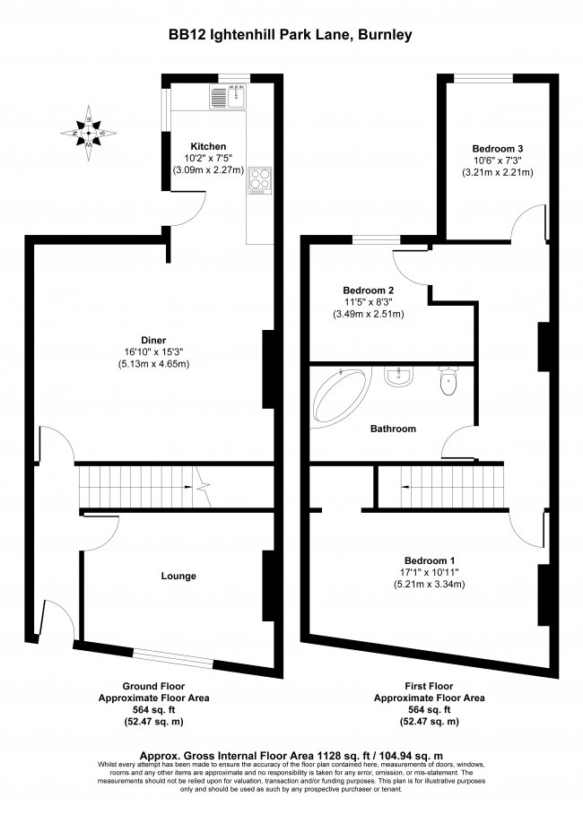 7 Ightenhill Park Lane, Burnley, BB12 0LE 1