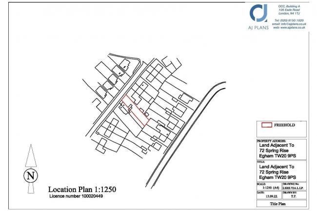 Land adjacent to 72 Spring Rise, Egham, TW20 9PS 10