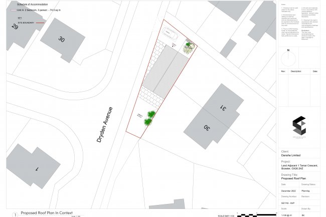Land adjacent 1 Tamar Crescent, Bicester, Oxfordshire, OX26 2HZ 
 5