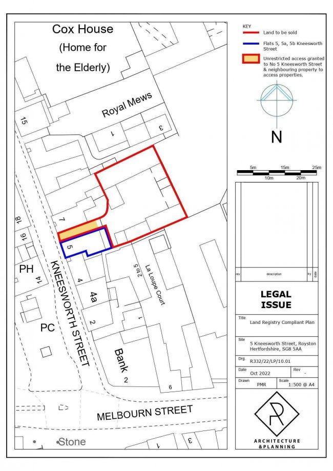 Land at 5 Kneesworth Street, Royston, Herts, SG8 5AA
 4