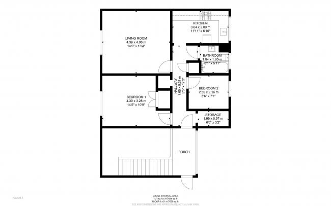 Flat 6 Mitchell Buildings, Monteagle Lane, Yateley, Hampshire, GU46 6NB 1