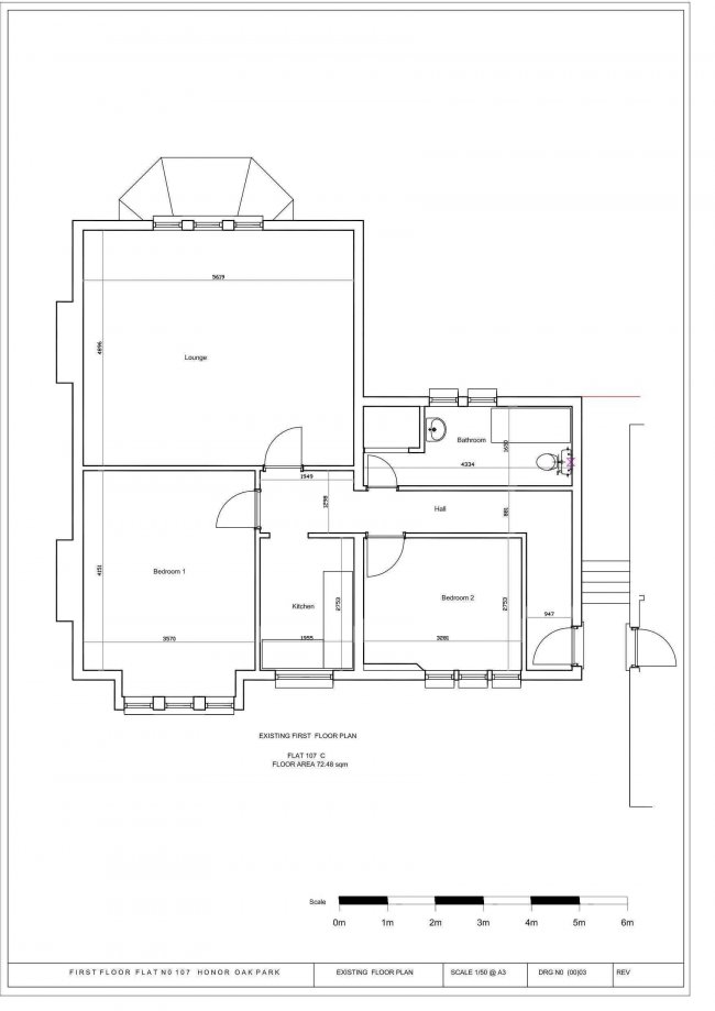 107 and land rear of 105 Honor Oak Park, Honor Oak, London SE23 3LB 1