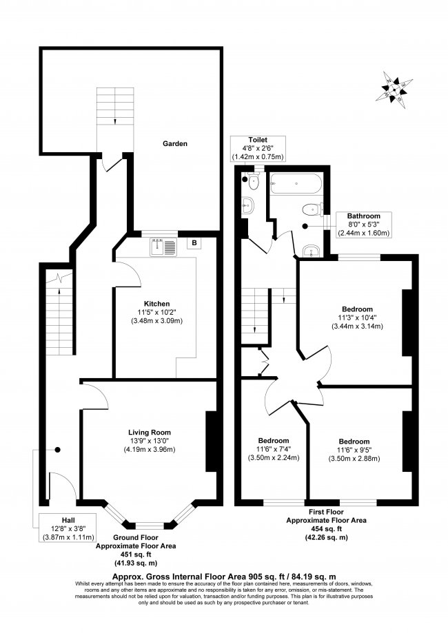 Flat B, 56 Salcott Road, Battersea London 
SW11 6DE 3