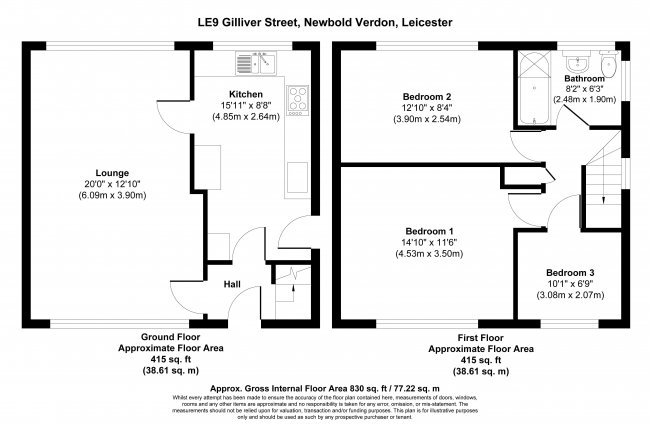 12 Gilliver Street, Newbold Verdon, Leicester LE9 9PD
 1