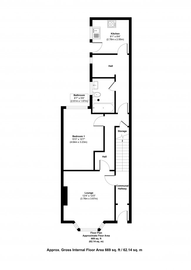 Flat 1, 39 Sherbourne Road, Blackpool, Lancashire, FY1 2PJ 9