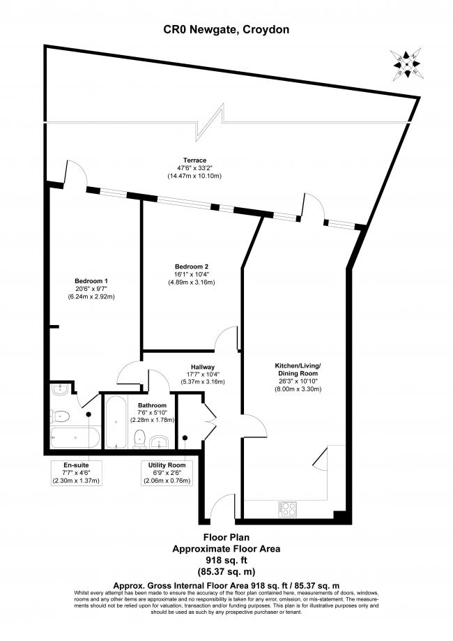 Flat 42, 1 The Island Newgate, Croydon, CR0 2FB 3