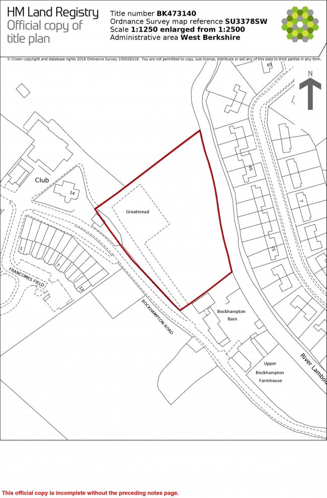 Land lying to the north east of Bockhampton Road, Lambourn, Hungerford, RG17 8PS 2