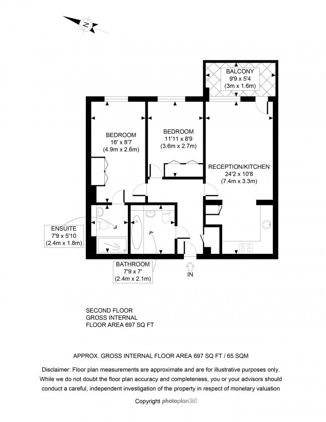 Flat 214, Vantage Building, Station Approach, Hayes, UB3 4BQ 8