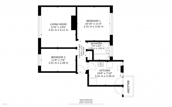 Flat 41, Manor Court, Manor Road, Twickenham, TW2 5DL 3