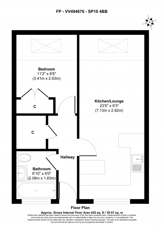 Flat 50 Atholl Court & Garage, Kingsway Gardens, Andover, SP10 4BB 1