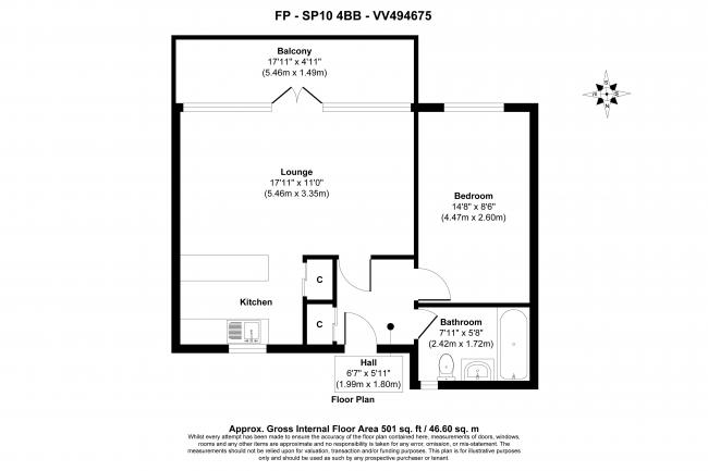 Flat 16 Atholl Court & Garden, Kingsway Gardens, Andover, SP10 4BB 2