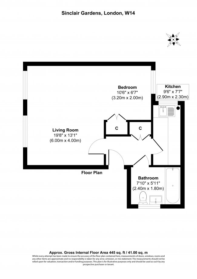 Flat 5, Clandon Court, 1 Sinclair Gardens, West Kensington, London, W14 0AY 6