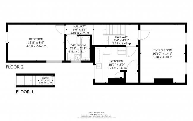 First Floor Flat, 78 New City Road, Plaistow, London, E13 9LL 1