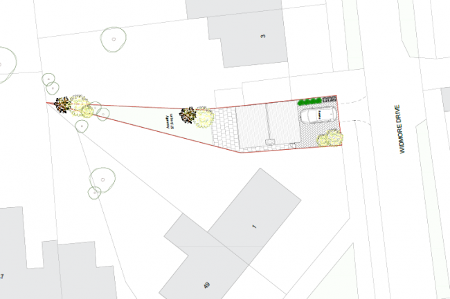 Land side of 1 Widmore Drive, Hemel Hempstead, Hertfordshire, HP2 5JJ 3