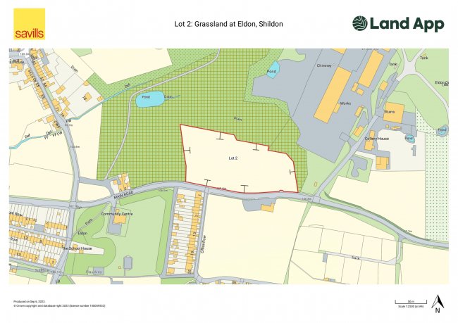 3.63 acres of grassland at Eldon, Shildon, DL14 8XA 4