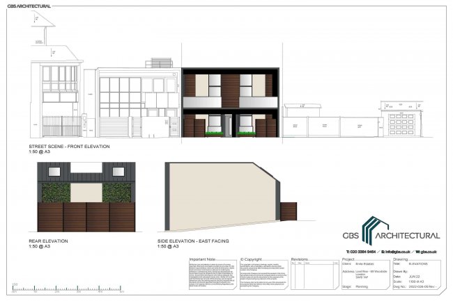 Land adjacent to 69 Woodside, Alwyne Road, Wimbledon, London, SW19 7AE 3