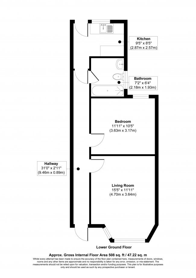 Basement Flat, 86 Halford Road, Fulham, London, SW6 1JX 3