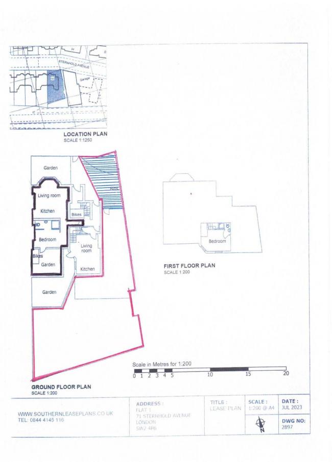 Land adjoining 71 Sternhold Avenue, London SW2 4PB 1
