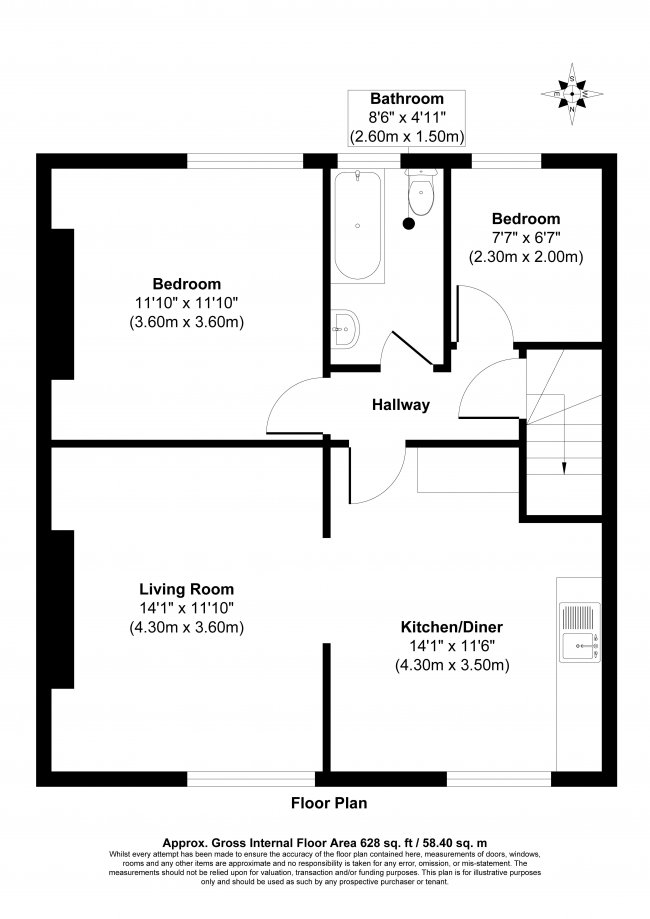 Second Floor Flat, 45 Central Parade, Herne Bay, CT6 5HZ 1