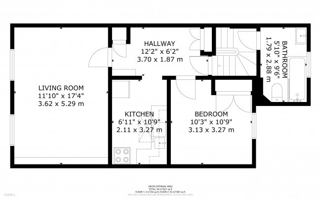 Top Floor Flat, 120 Finborough Road, Chelsea, London, SW10 9AQ 3