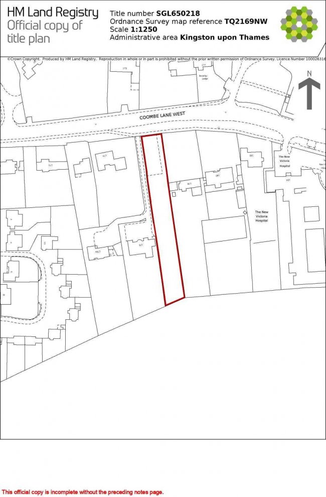 Land between 176 and 178 Coombe Lane, West Kingston KT2 7DE 9