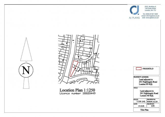 Land Adjacent to 291 Nightingale Road, Edmonton, N9 8QL 2