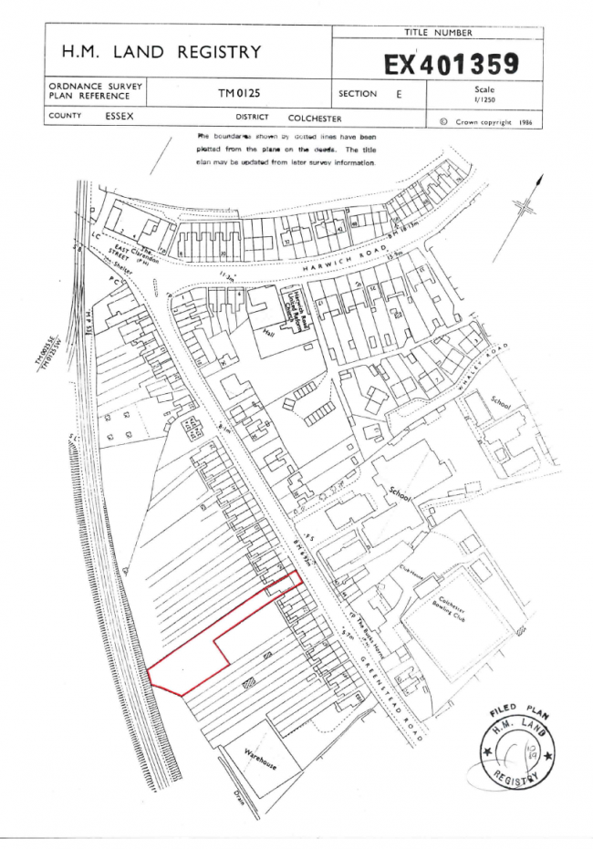 69 Greenstead Road, plus land to the rear of 71/73/75/77/79/81 and 59/93 Greenstead Road CO1 2SY 7
