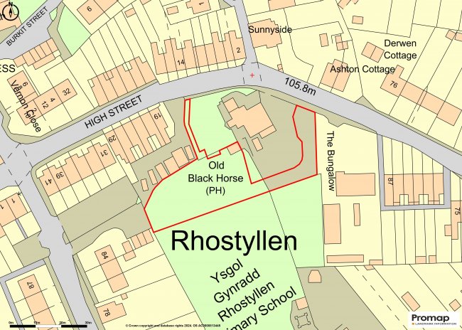 Land on the South side of The Old Black Horse, Henblas Road, Rhostyllen, Wrexham LL14 4AD 6