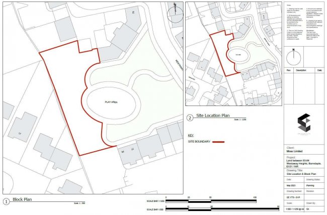 Land between 83 and 84 Westaway Heights, Barnstaple, Devon EX31 1NR 1