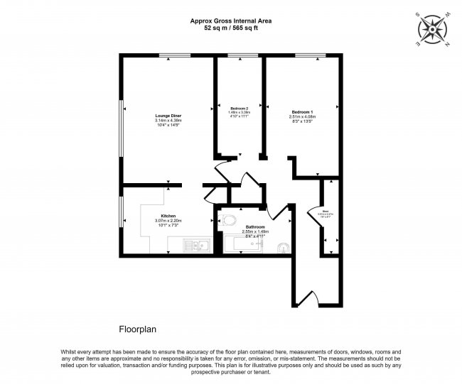 Flat 8 Aldwyck Court, Leighton Buzzard Road, Hemel Hempstead, Hertfordshire, HP1 1SJ 2