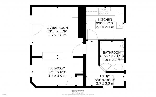 Flat 288 Wrens Park House, Warwick Grove, Clapton, London E5 9LT 2