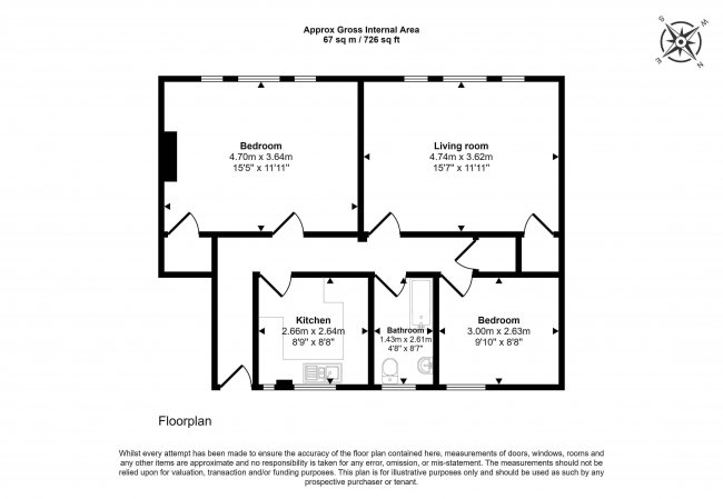 Flat 32, Broadway Court, Crouch End Hill, London, N8 8AD 8