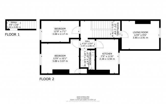 Flat 3, 41 Pyrland Road, Newington Green, London, N5 2JA 2