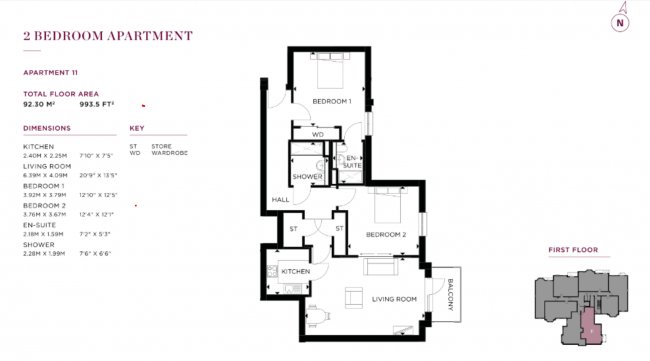 Apartments 11,15 & 18, Renaissance Bourne End, Wharf Lane, Bourne End, Buckinghamshire, SL8 5LU 5