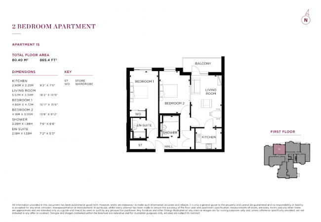 Apartment 15, Renaissance Bourne End, Wharf Lane, Bourne End, Buckinghamshire, SL8 5LU 2