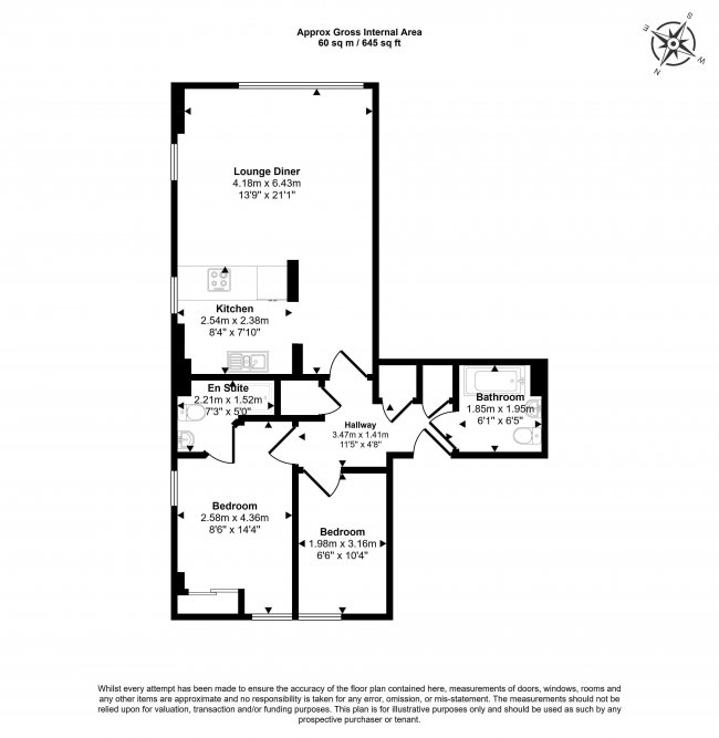 Flat 47, 187 East India Dock Road, Poplar London, E14 0EF 2
