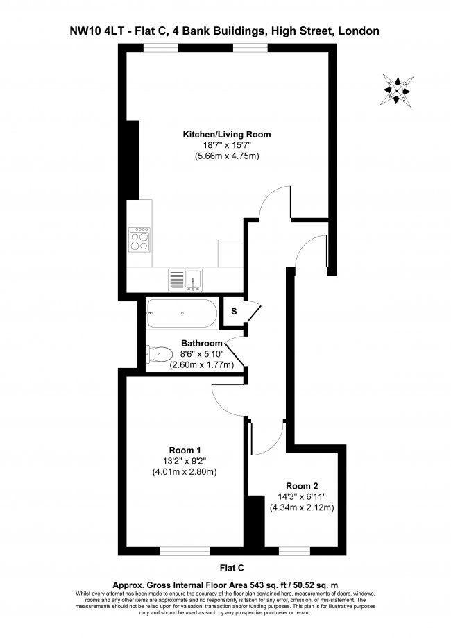 Flat C, 4 Bank Buildings, High Street, London NW10 4LT 8