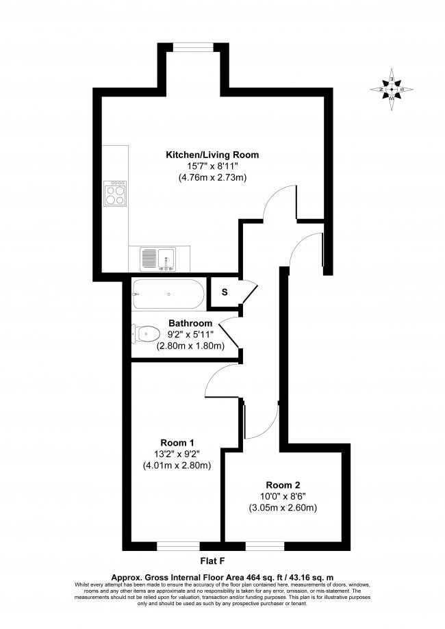 Flat F,  4 Bank Buildings, High Street, London NW10 4LT 1