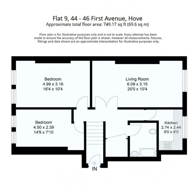 Flat 9, 44-46 First Avenue, Hove, BN3 2FF 2