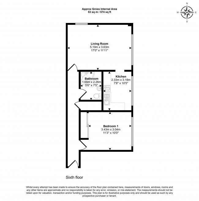 Sixth Floor Flat, 21 Stockwell Court, Gower Road, Haywards Heath RH16 4QP 5