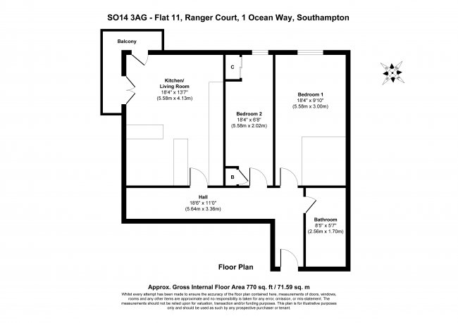 Flat 11, Ranger Court,  1 Ocean Way, Southampton,  SO14 3AG 7