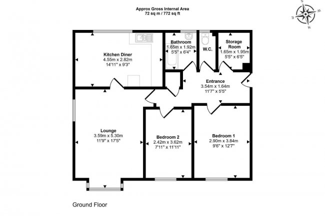 Flat 59 Kinderley Road, Wisbech PE13 3PP 1